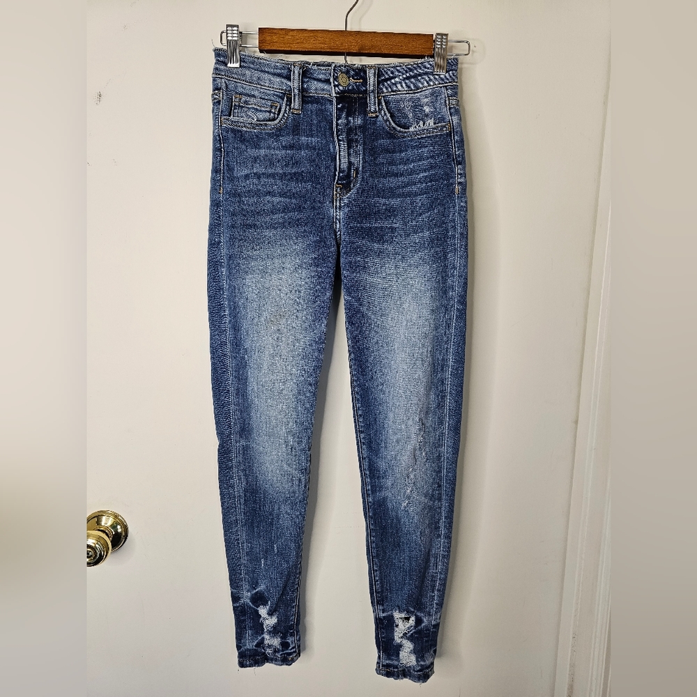 FLYING MONKEY Blue Denim Skinny Jeans size 25 Cottagecore